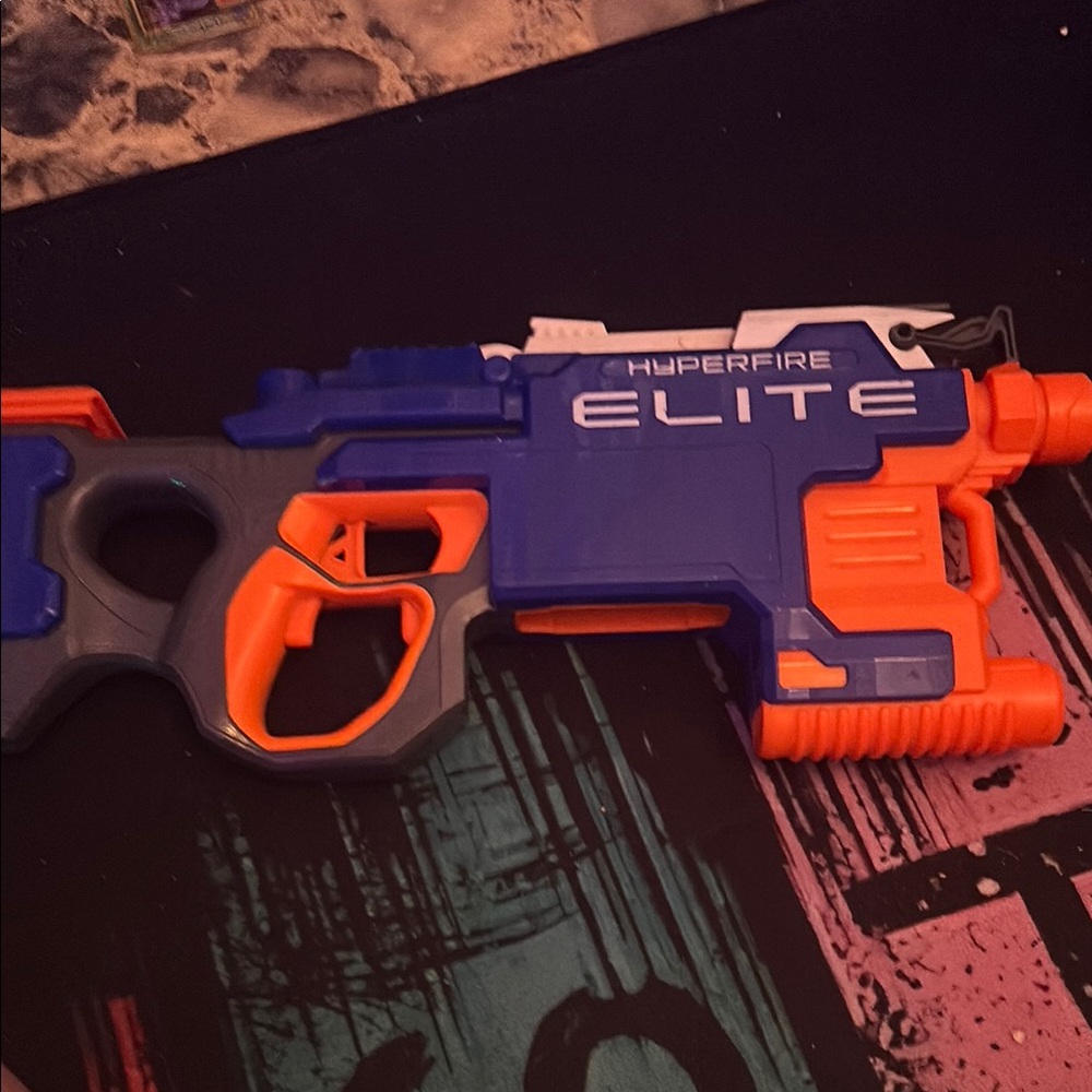 Nerf Hyperfire Elite Blaster - Blue and Orange